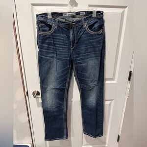 ‼️BKE Dark Blue Straight Leg Jeans